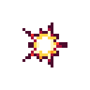 Animated pixel-art critical hit sprite from SpritePilot's free Combat pack