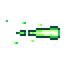 Animated pixel-art laser bolt sprite from SpritePilot's free Combat pack