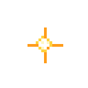 Animated pixel-art hit spark sprite from SpritePilot's free Effects pack