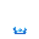 Animated pixel-art water splash sprite from SpritePilot's free Effects pack