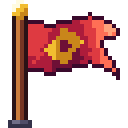 Animated pixel-art banner sprite from SpritePilot's free Environment pack