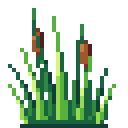 Animated pixel-art tall grass sprite from SpritePilot's free Environment pack