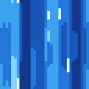 Animated pixel-art waterfall tile from SpritePilot's free Environment pack