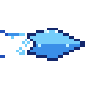 Animated pixel-art ice shard sprite from SpritePilot's free Magic & Projectiles pack