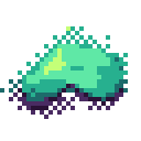 Animated pixel-art poison cloud sprite from SpritePilot's free Magic & Projectiles pack