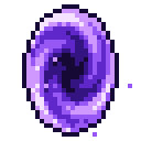 Animated pixel-art portal sprite from SpritePilot's free Magic & Projectiles pack