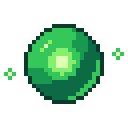Animated pixel-art extra-life orb sprite from SpritePilot's free Pickups pack