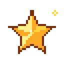 Animated pixel-art star sprite from SpritePilot's free Pickups pack