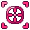 Animated pixel-art target marker sprite from SpritePilot's free UI & Feedback pack