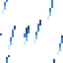 Animated pixel-art rain tile from SpritePilot's free Weather & Ambient pack