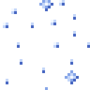 Animated pixel-art snow tile from SpritePilot's free Weather & Ambient pack